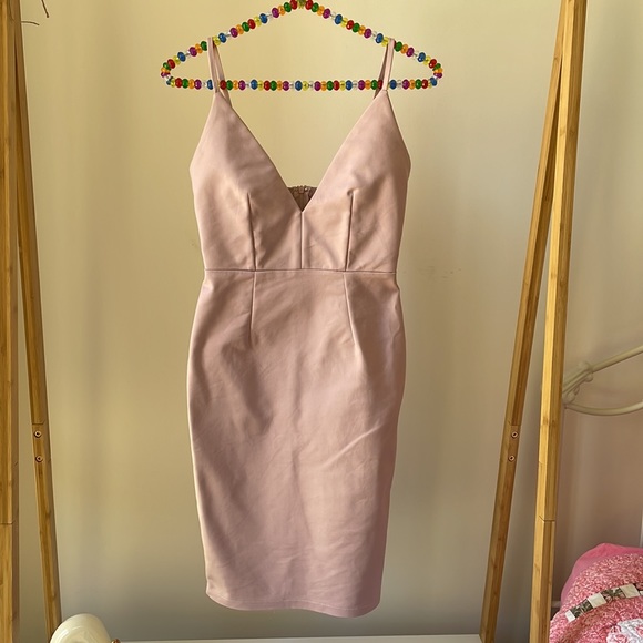 🎉HOST PICK🎉BNWT✨LUVALOT dusty pink mini dress - Picture 2 of 8